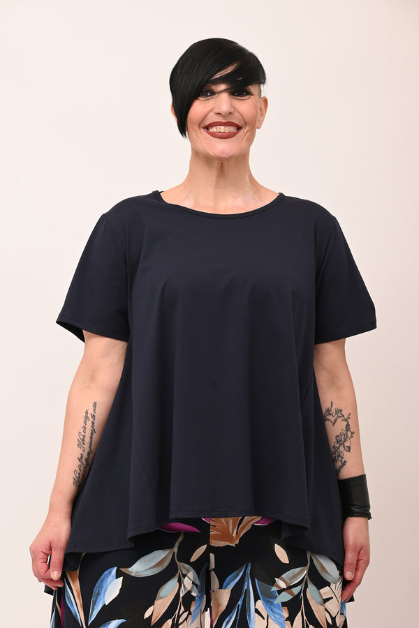 Maglia cotone ruota - Blu
