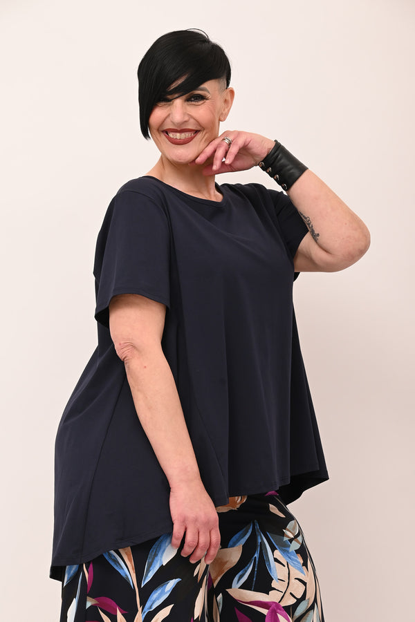Maglia cotone ruota - Blu