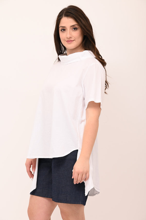 Maglia colletto punte - Bianco