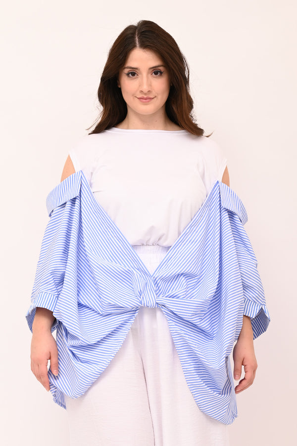 Maglia camicia over - Jeans