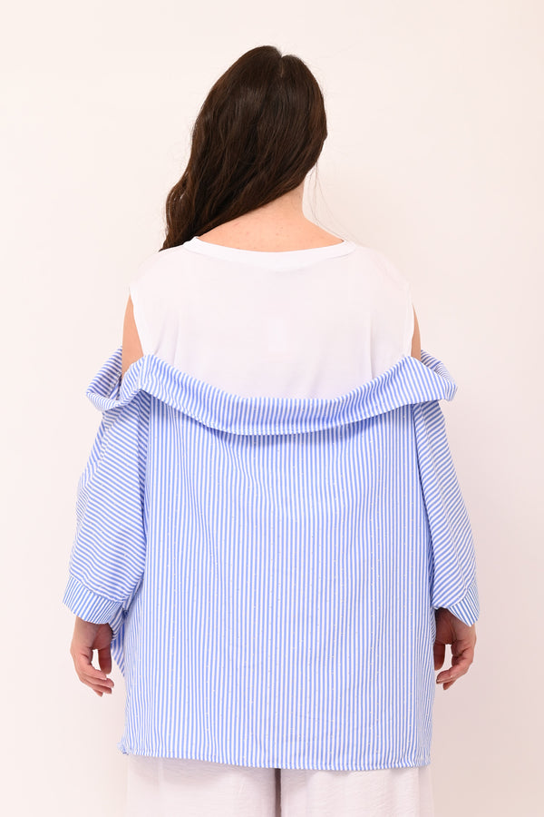 Maglia camicia over - Jeans