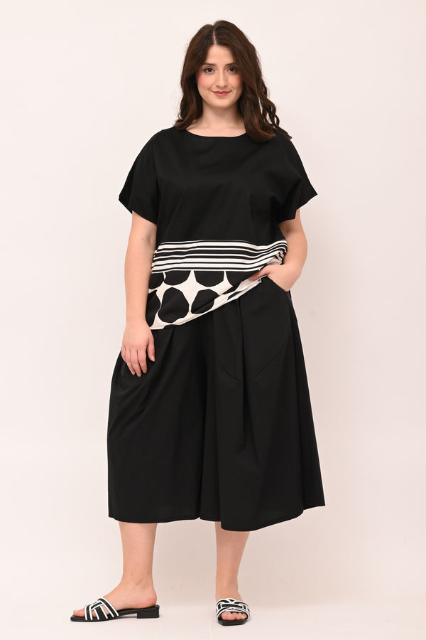 Gaucho bengalina tagli - Nero