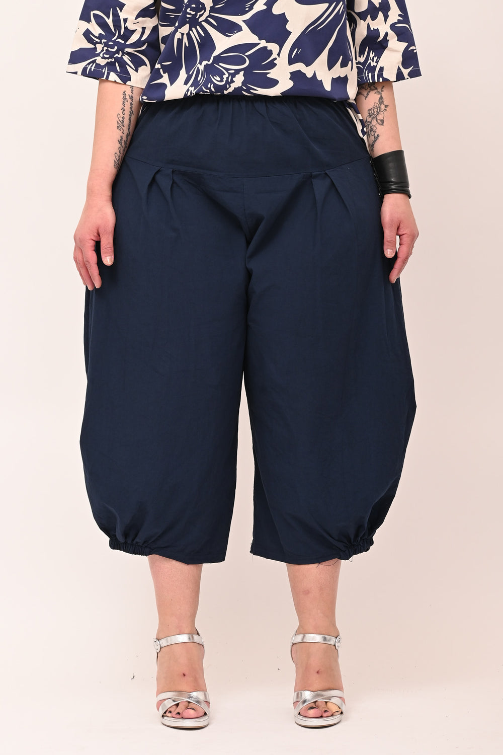 Pantatunisino cotone - Blu