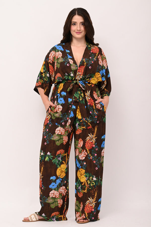 Completo kimono fantasia - Bruciato