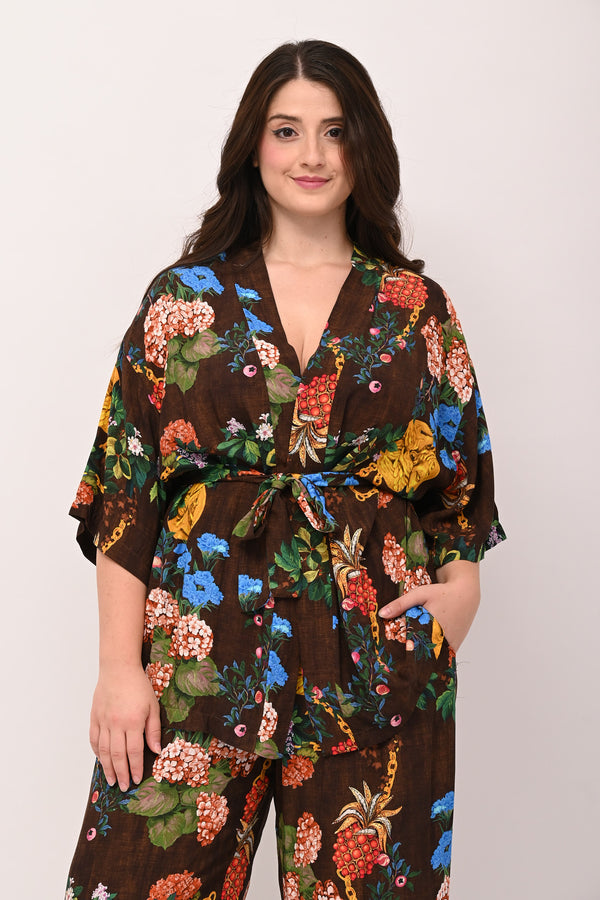 Completo kimono fantasia - Bruciato