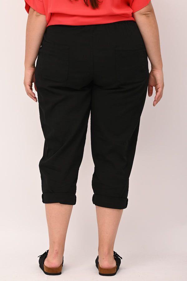 Pantalone baggy cotone - Nero