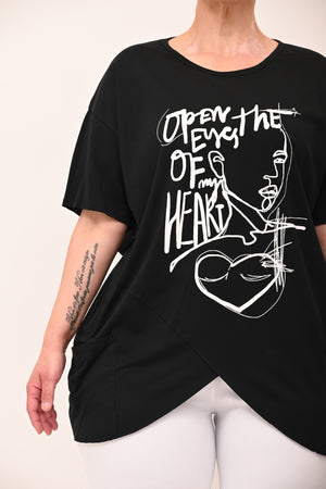 Maglia punte viso - Nero
