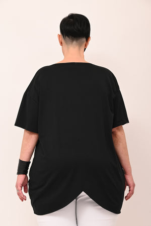 Maglia punte viso - Nero