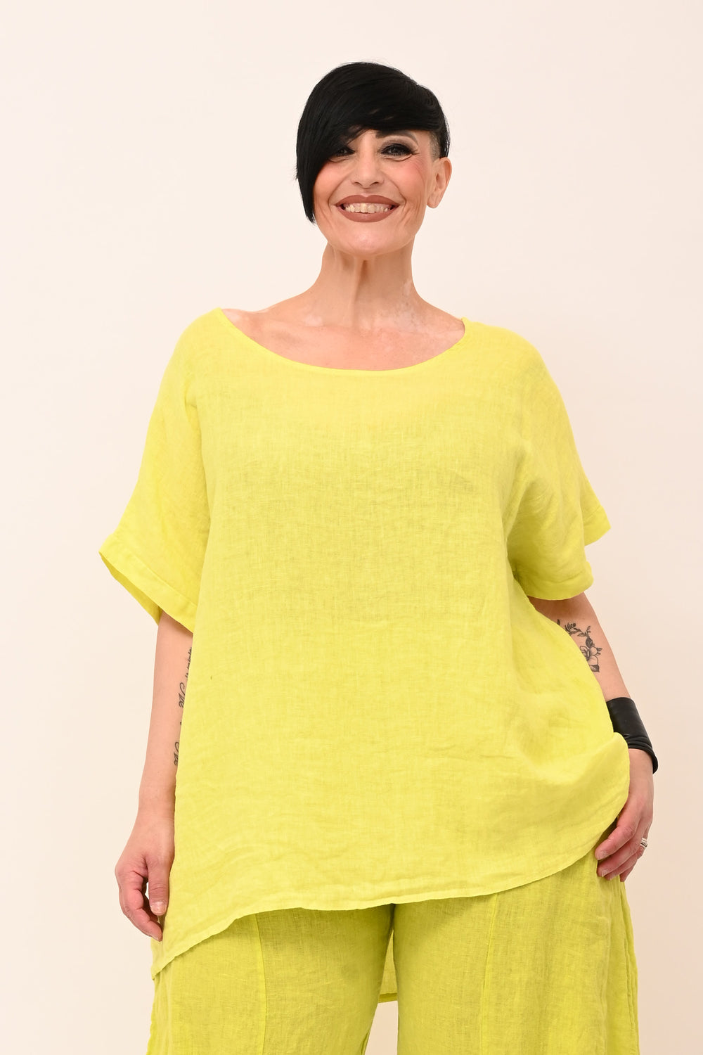 Blusa scollo schiena - Lemon