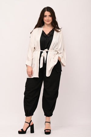 Kimono satin - Bianco