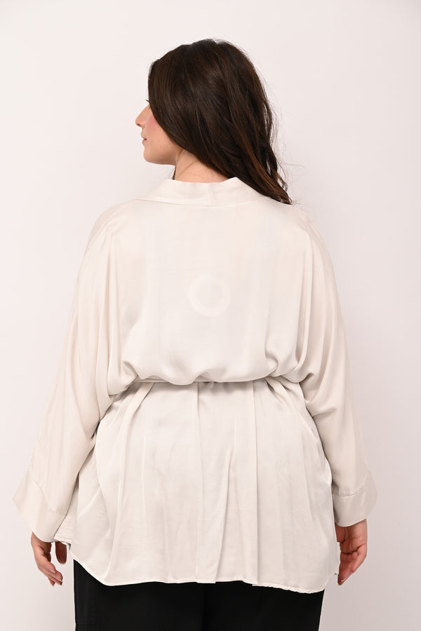 Kimono satin - Bianco