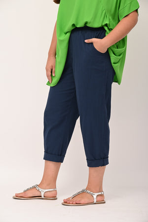 Pantalone baggy cotone - Blu
