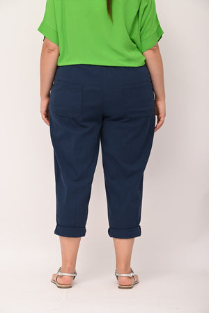 Pantalone baggy cotone - Blu