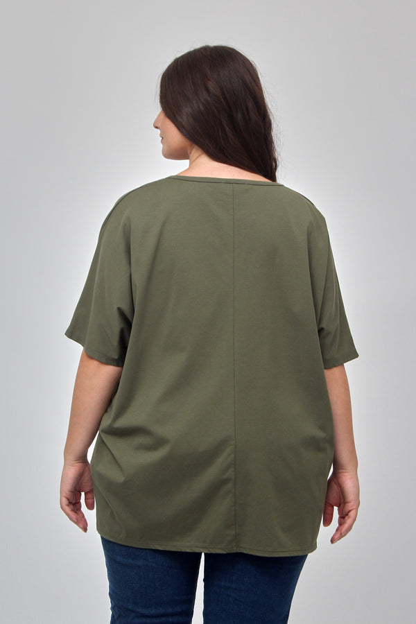 T-shirt over tagli - Militare
