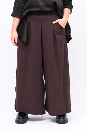Pantapalazzo jersey pinces - Moro