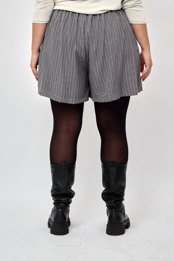 Shorts gonna gessato - GRIGIO