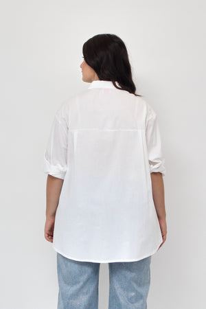 Camicia scatola strass - Bianco