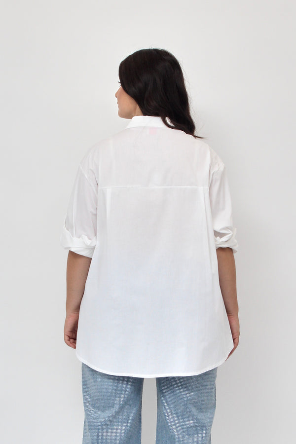 Camicia scatola strass - Bianco