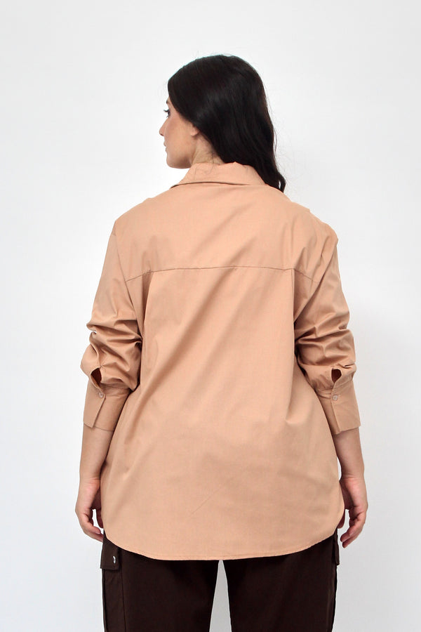 Camicia cuore love - Camel