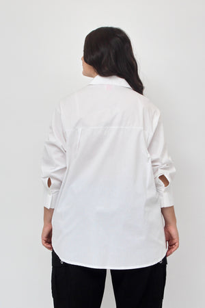 Camicia cuore love - Bianco