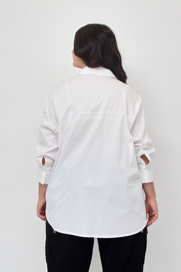 Camicia cuore love - Bianco