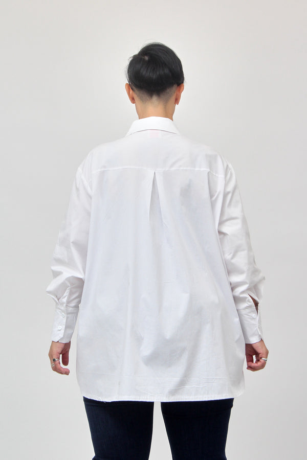 Camicia soli strass - Bianco