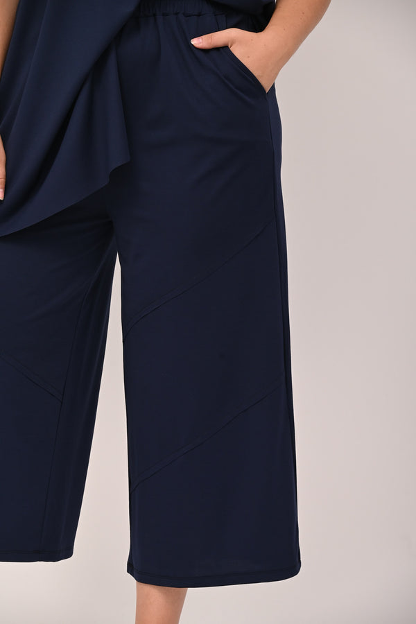 Gaucho jersey cuciture - Blu