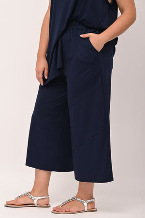 Gaucho jersey cuciture - Blu