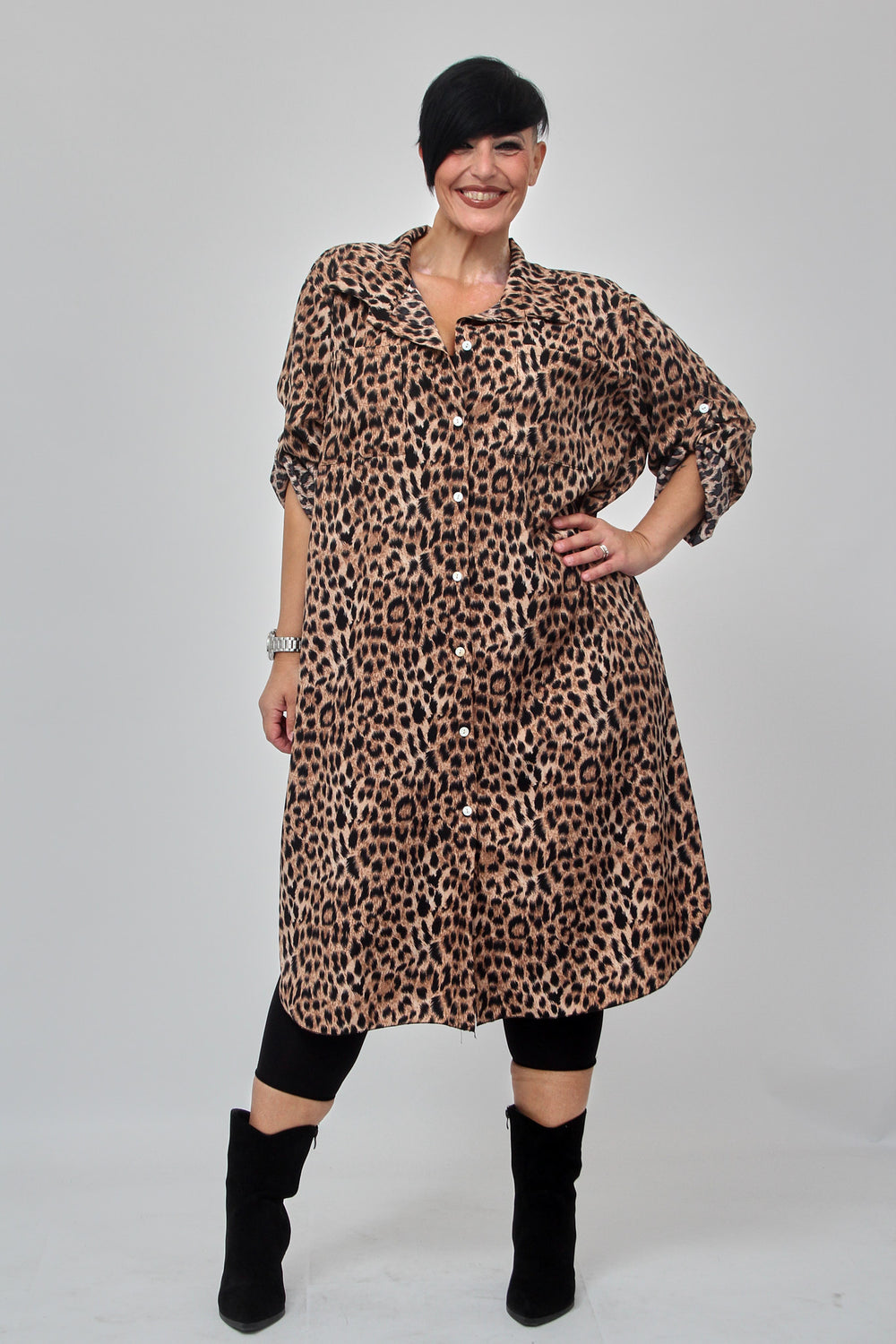 Abito chemisier animalier - Maculato grande