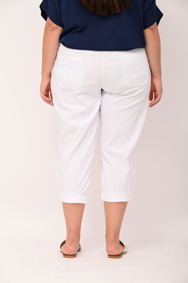 Pantalone baggy cotone - Bianco