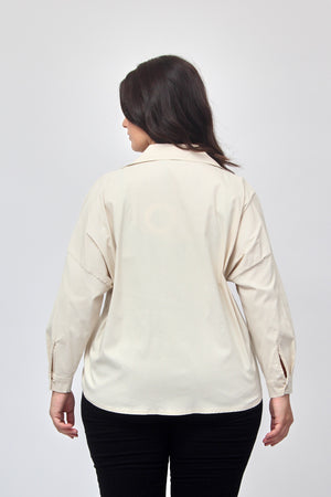 Camicia crop bengalina - Burro