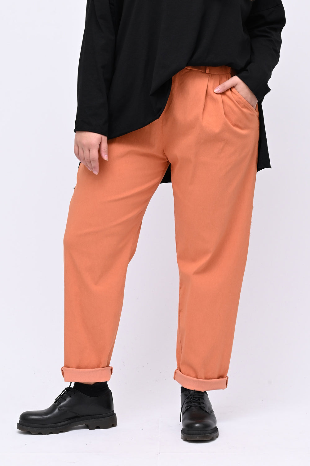 Pantalone bengalina over - Ruggine