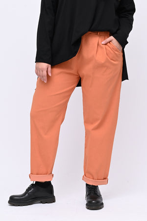 Pantalone bengalina over - Ruggine
