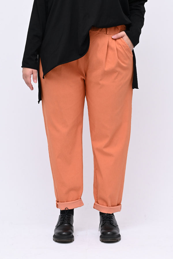Pantalone bengalina over - Ruggine