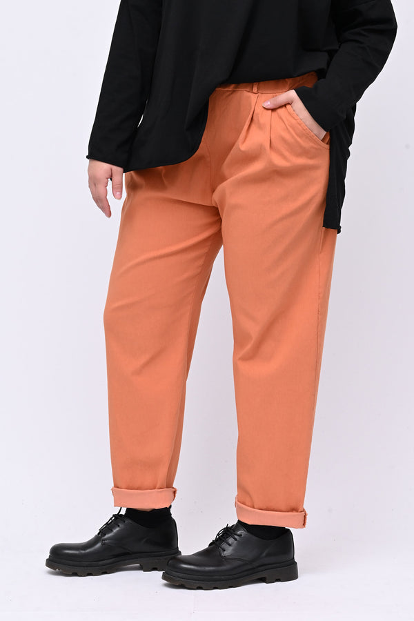 Pantalone bengalina over - Ruggine