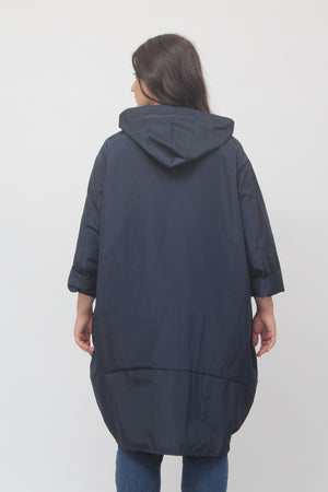 Trench zip ovetto - Blu