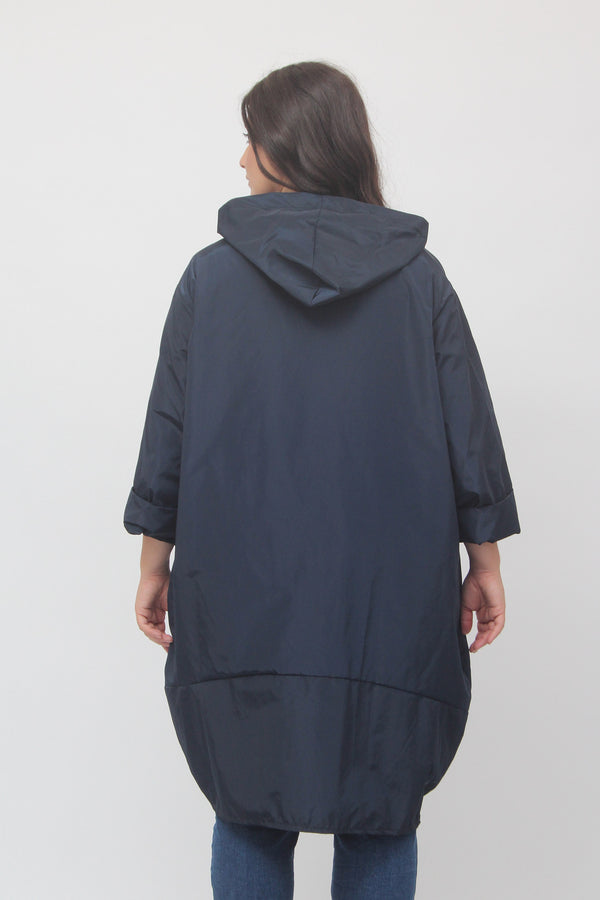 Trench zip ovetto - Blu