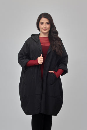 Trench zip ovetto - Nero