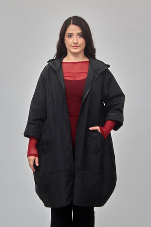 Trench zip ovetto - Nero