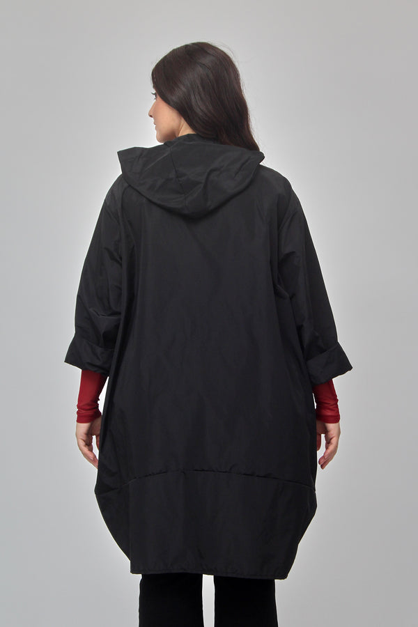 Trench zip ovetto - Nero