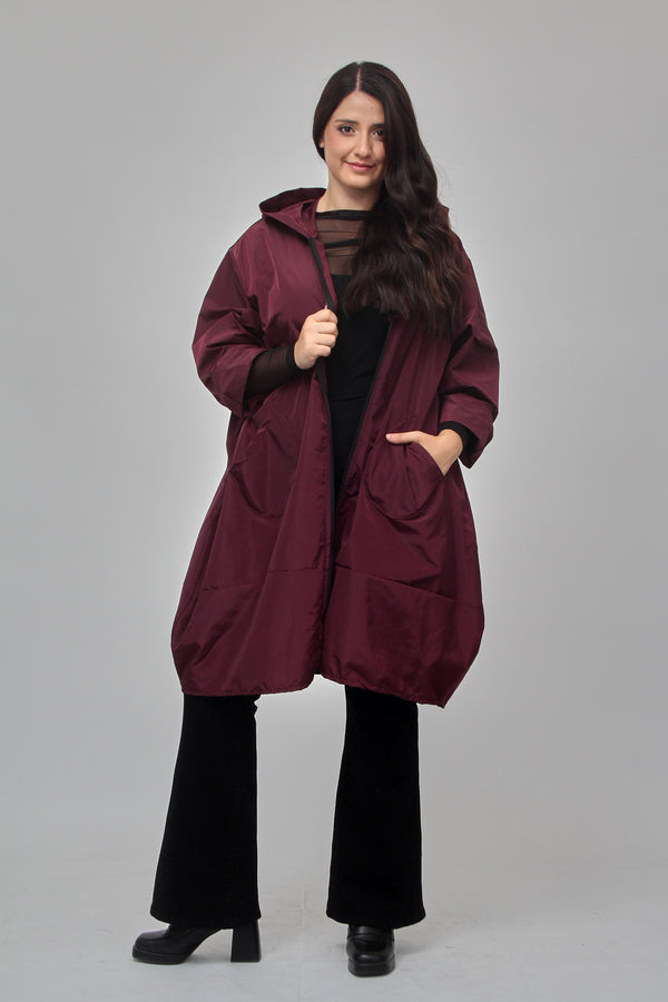 Trench zip ovetto - Vino