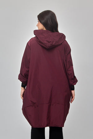 Trench zip ovetto - Vino