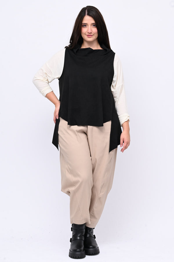 Gilet punte ecodaino - Nero