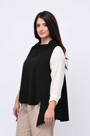 Gilet punte ecodaino - Nero