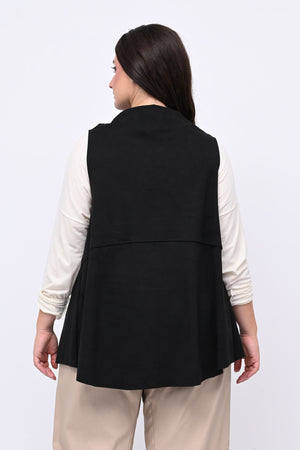 Gilet punte ecodaino - Nero