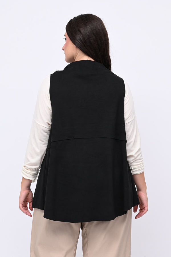 Gilet punte ecodaino - Nero