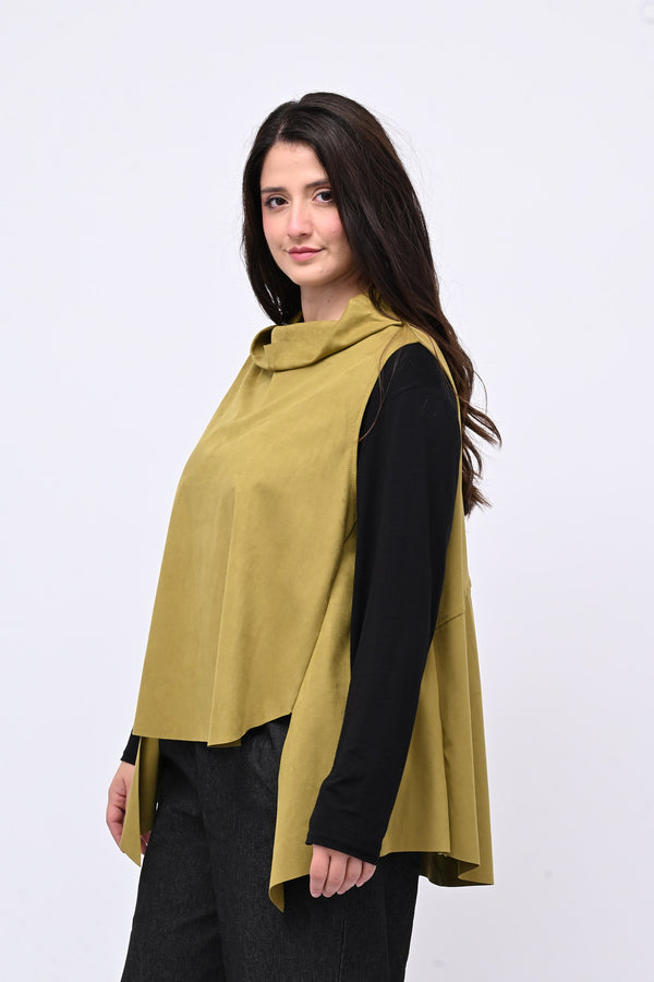 Gilet punte ecodaino - Senape