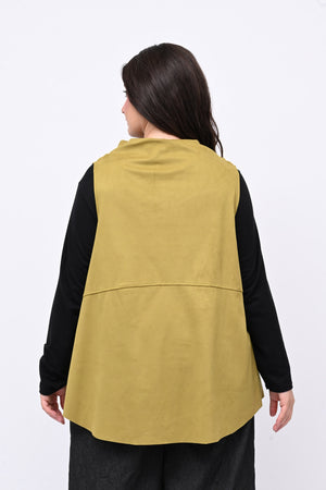 Gilet punte ecodaino - Senape