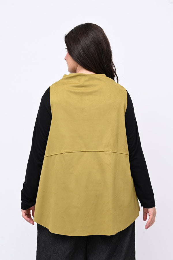 Gilet punte ecodaino - Senape