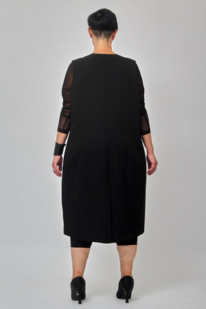 Gilet tecnico doppio petto - Nero